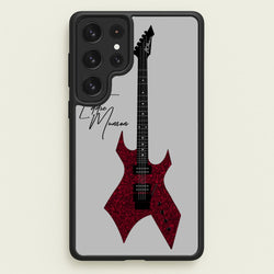 Eddie Munson Guitar  - Stranger Things Phone Case for Galaxy S22 Ultra