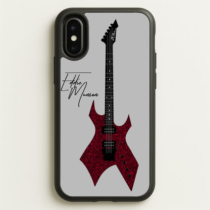 Eddie Munson Guitar  - Stranger Things Phone Case for iPhone X / XS