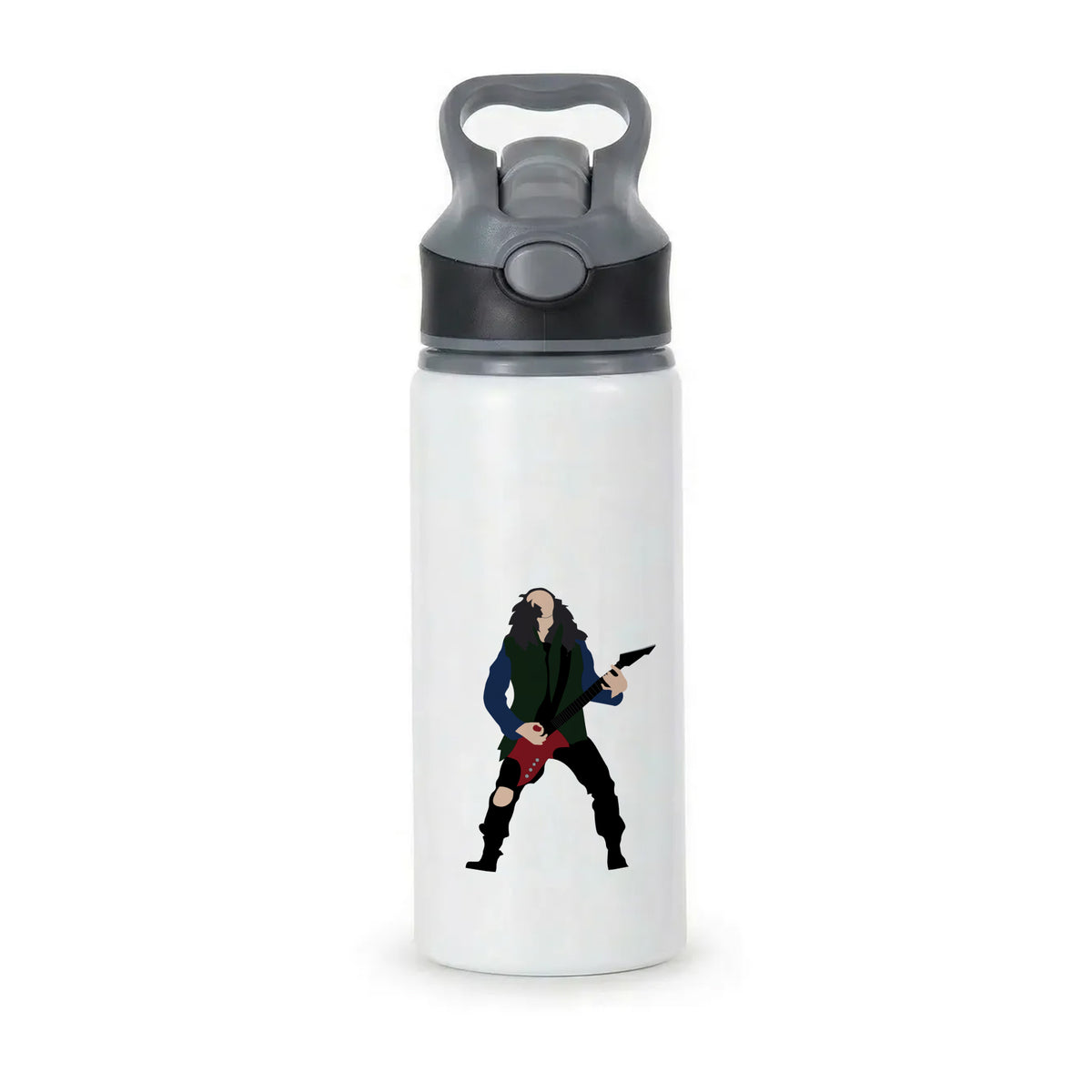 Eddie Munson Playing Guitar Active Water Bottle