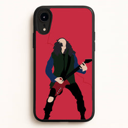 Eddie Munson Playing Guitar  - Stranger Things Phone Case for iPhone XR