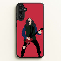 Eddie Munson Playing Guitar  - Stranger Things Phone Case for Galaxy A34