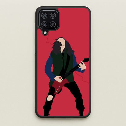 Eddie Munson Playing Guitar  - Stranger Things Phone Case for Galaxy A12