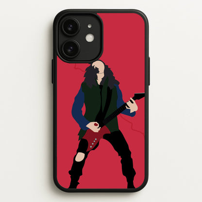 Eddie Munson Playing Guitar  - Stranger Things Phone Case for iPhone 11