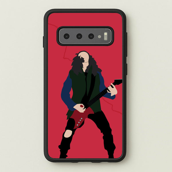 Eddie Munson Playing Guitar  - Stranger Things Phone Case for Galaxy S10