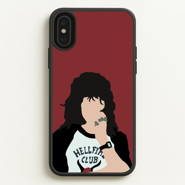 Eddie Munson Hellfire  - Stranger Things Phone Case for iPhone XS Max