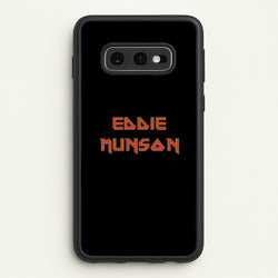 Eddie Munson Text  - Stranger Things Phone Case for Galaxy S10e