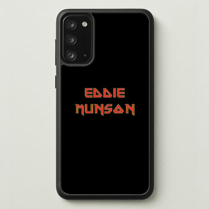 Eddie Munson Text  - Stranger Things Phone Case for Galaxy Note 20