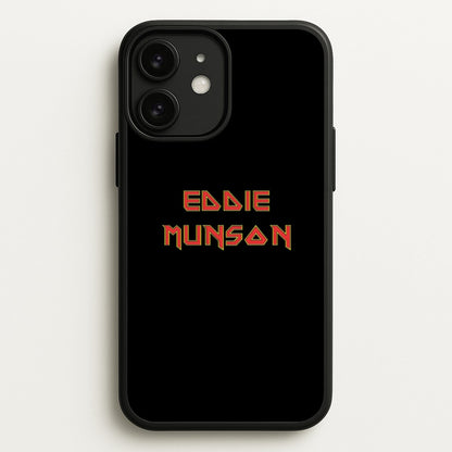 Eddie Munson Text  - Stranger Things Phone Case for iPhone 11
