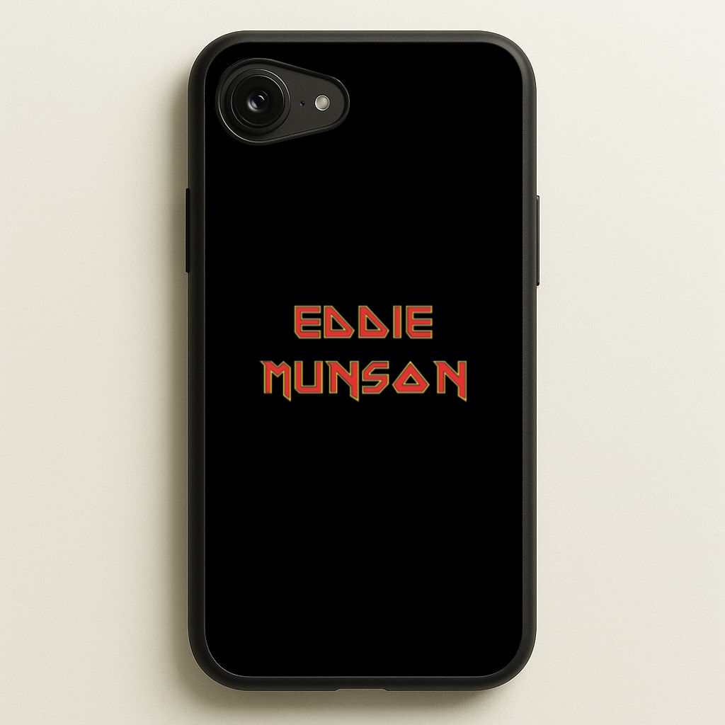 Eddie Munson Text  - Stranger Things Phone Case for iPhone 16e