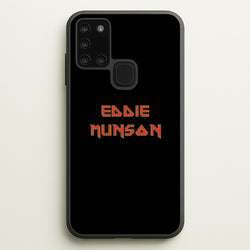 Eddie Munson Text  - Stranger Things Phone Case for Galaxy A21s