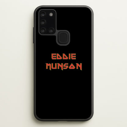 Eddie Munson Text  - Stranger Things Phone Case for Galaxy A21s