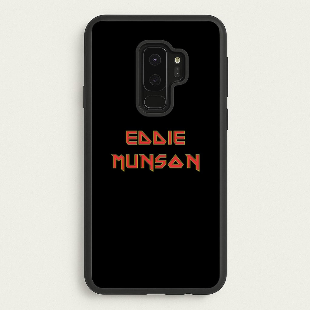 Eddie Munson Text  - Stranger Things Phone Case for Galaxy S9 Plus
