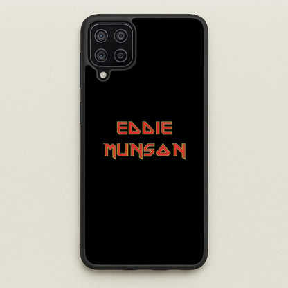 Eddie Munson Text  - Stranger Things Phone Case for Galaxy A12