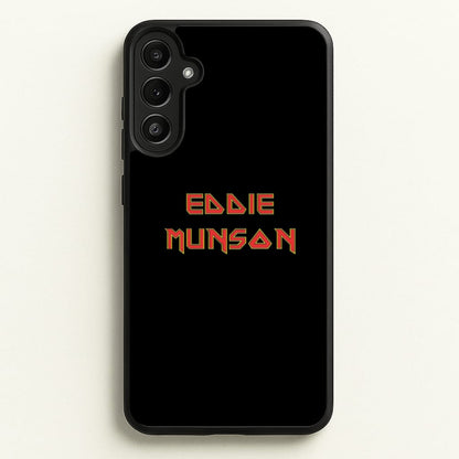 Eddie Munson Text  - Stranger Things Phone Case for Galaxy A34