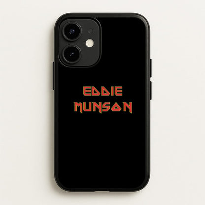 Eddie Munson Text  - Stranger Things Phone Case for iPhone 12 / 12 Pro