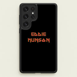 Eddie Munson Text  - Stranger Things Phone Case for Galaxy S22 Ultra