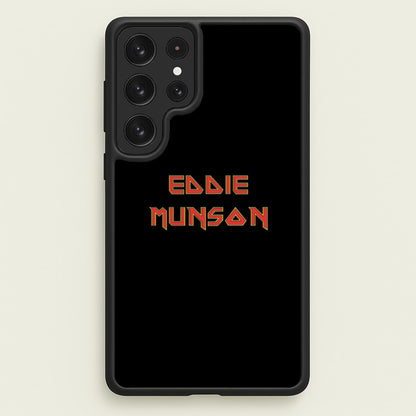 Eddie Munson Text  - Stranger Things Phone Case for Galaxy S22 Ultra