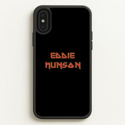 Eddie Munson Text  - Stranger Things Phone Case for iPhone XS Max