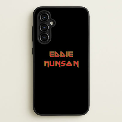 Eddie Munson Text  - Stranger Things Phone Case for Galaxy A54