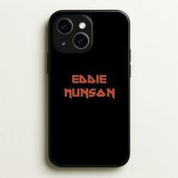 Eddie Munson Text  - Stranger Things Phone Case for iPhone 15