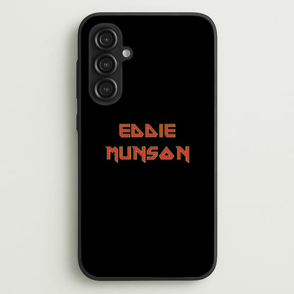 Eddie Munson Text  - Stranger Things Phone Case for Galaxy S23FE