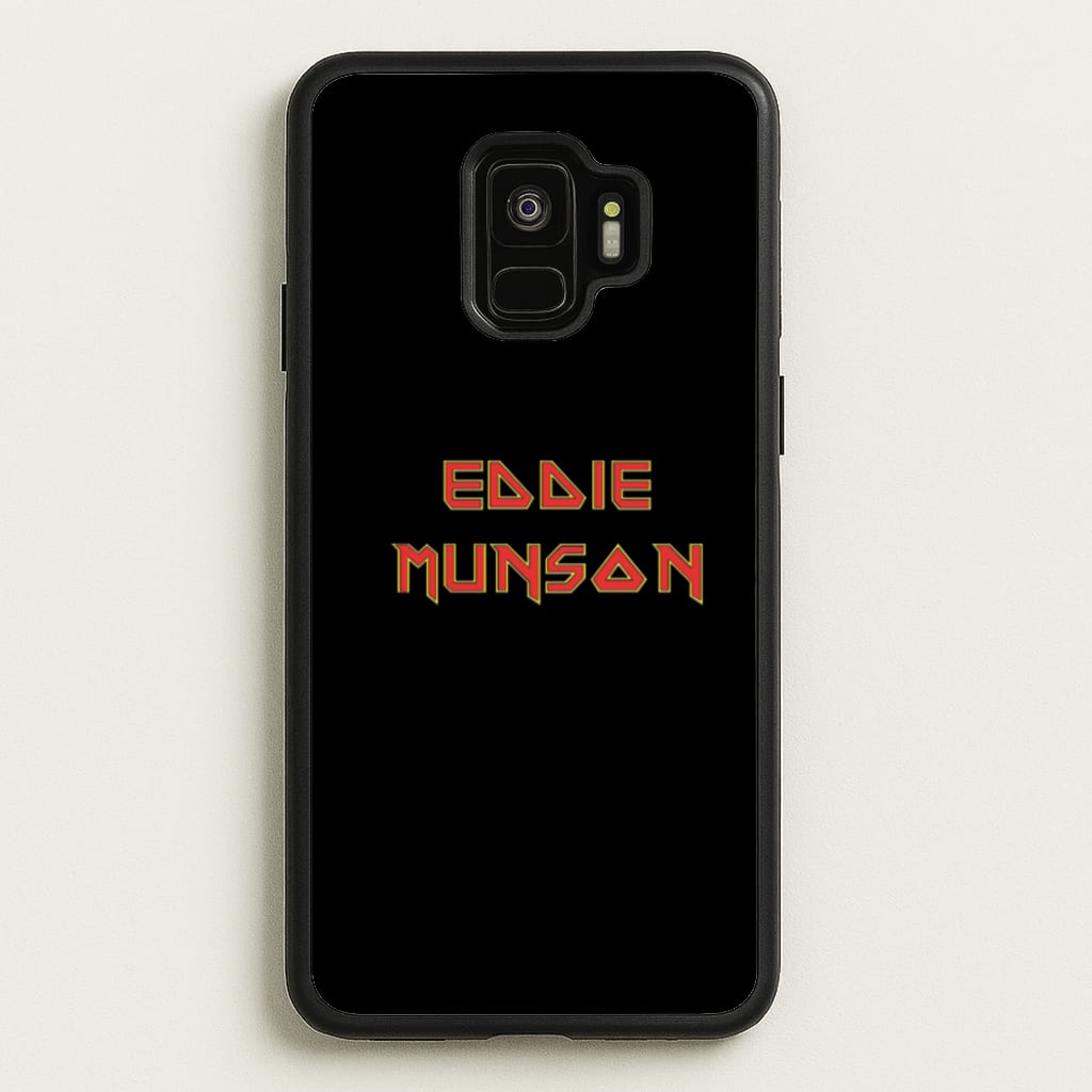 Eddie Munson Text  - Stranger Things Phone Case for Galaxy S9