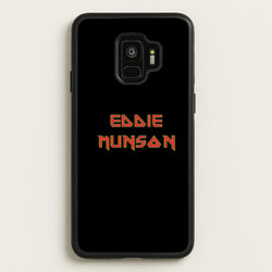 Eddie Munson Text  - Stranger Things Phone Case for Galaxy S9