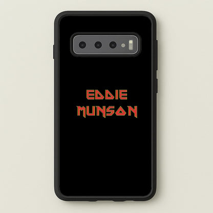 Eddie Munson Text  - Stranger Things Phone Case for Galaxy S10