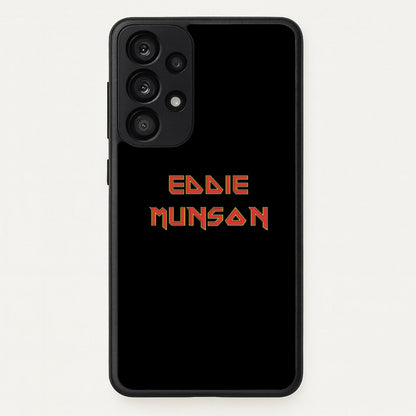Eddie Munson Text  - Stranger Things Phone Case for Galaxy A33