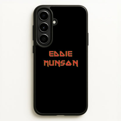 Eddie Munson Text  - Stranger Things Phone Case for Galaxy A56