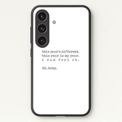 This Year's Different - Eddie Munson Stranger  - Stranger Things Phone Case for Galaxy S24FE