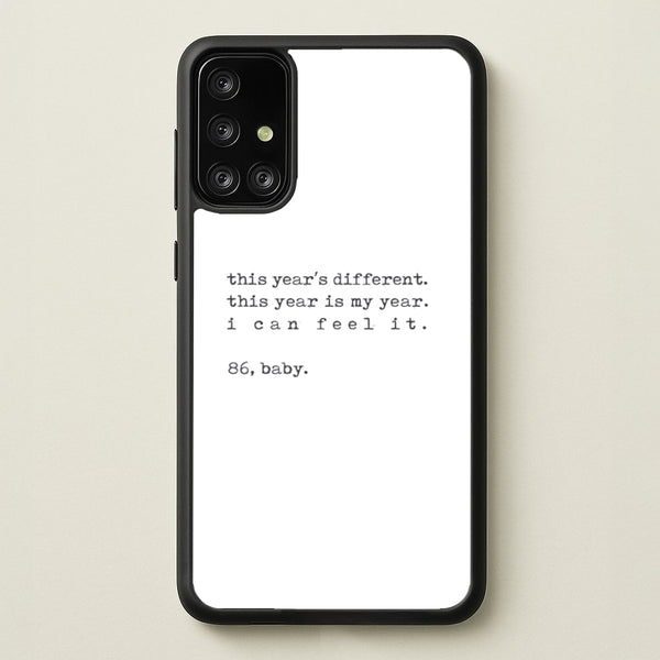 This Year's Different - Eddie Munson Stranger  - Stranger Things Phone Case for Galaxy A71