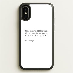 This Year's Different - Eddie Munson Stranger  - Stranger Things Phone Case for iPhone X / XS