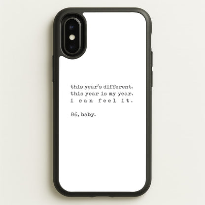 This Year's Different - Eddie Munson Stranger  - Stranger Things Phone Case for iPhone X / XS