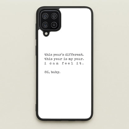 This Year's Different - Eddie Munson Stranger  - Stranger Things Phone Case for Galaxy A12