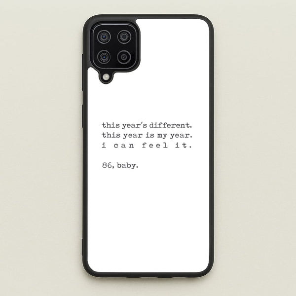 This Year's Different - Eddie Munson Stranger  - Stranger Things Phone Case for Galaxy A12