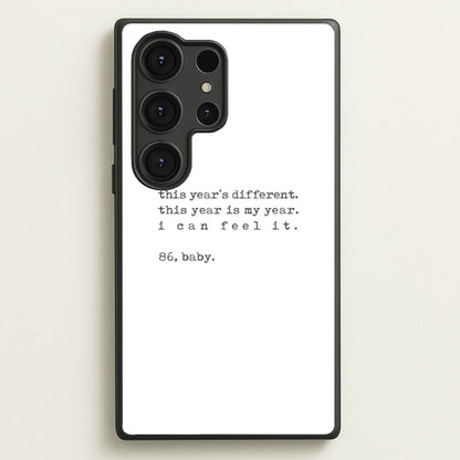 This Year's Different - Eddie Munson Stranger  - Stranger Things Phone Case for Galaxy S25 Ultra
