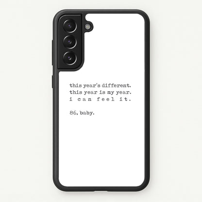 This Year's Different - Eddie Munson Stranger  - Stranger Things Phone Case for Galaxy S21FE