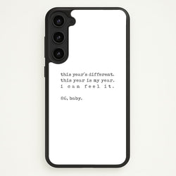 This Year's Different - Eddie Munson Stranger  - Stranger Things Phone Case for Galaxy S23 Plus