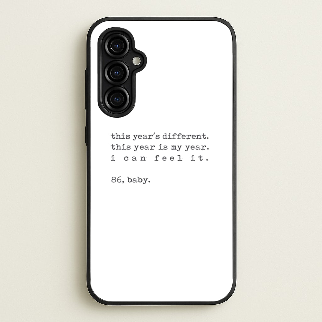 This Year's Different - Eddie Munson Stranger  - Stranger Things Phone Case for Galaxy A54