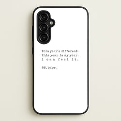 This Year's Different - Eddie Munson Stranger  - Stranger Things Phone Case for Galaxy A54