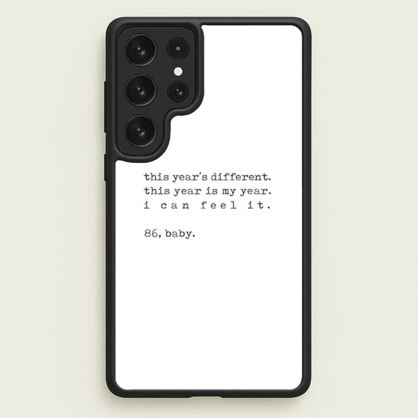 This Year's Different - Eddie Munson Stranger  - Stranger Things Phone Case for Galaxy S22 Ultra