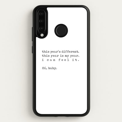 This Year's Different - Eddie Munson Stranger  - Stranger Things Phone Case for Huawei P30 Lite