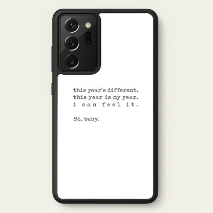 This Year's Different - Eddie Munson Stranger  - Stranger Things Phone Case for Galaxy Note 20 Ultra