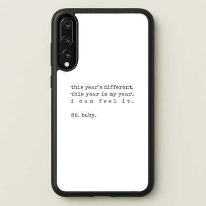 This Year's Different - Eddie Munson Stranger  - Stranger Things Phone Case for Huawei P20 Pro