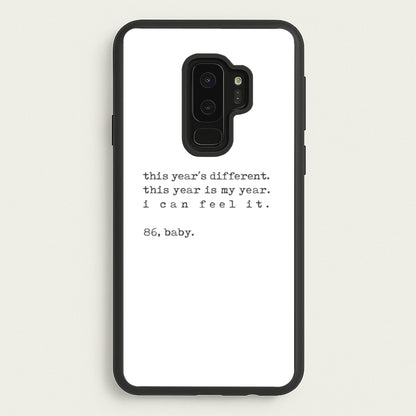 This Year's Different - Eddie Munson Stranger  - Stranger Things Phone Case for Galaxy S9 Plus