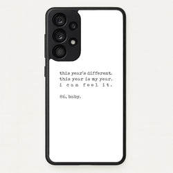 This Year's Different - Eddie Munson Stranger  - Stranger Things Phone Case for Galaxy A33