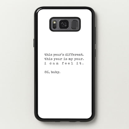 This Year's Different - Eddie Munson Stranger  - Stranger Things Phone Case for Galaxy S8 Plus