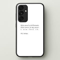 This Year's Different - Eddie Munson Stranger  - Stranger Things Phone Case for Galaxy A55