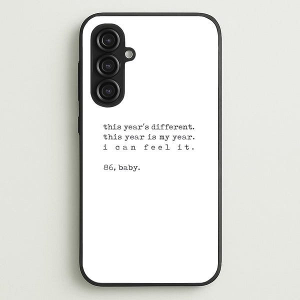 This Year's Different - Eddie Munson Stranger  - Stranger Things Phone Case for Galaxy S23FE